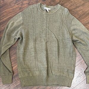 Geoffrey Beene Olive Crewneck Sweater